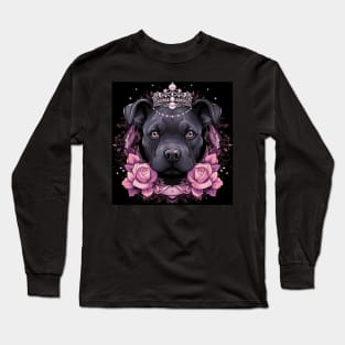 Blue Nose Staffy Princess Long Sleeve T-Shirt